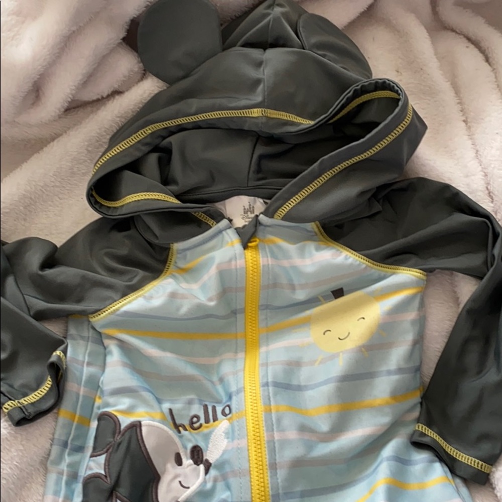 One piece Mickey rash guard